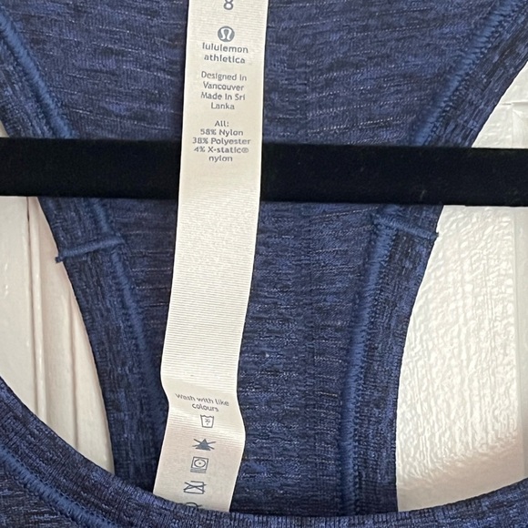 #47 LULULEMON • SWIFTLY TANK • HEATHERED BLUE - Picture 4 of 4